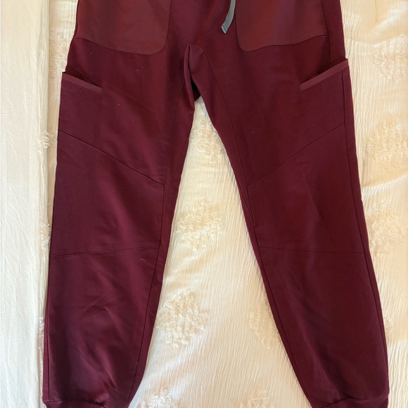 Figs Pants - Figs Burgundy Scrub Pants